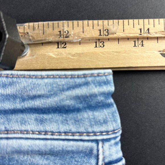 American Eagle Jean Women 26x30* Super High Rise Flare Blue Stretch Denim Tag 2R - Picture 16 of 16